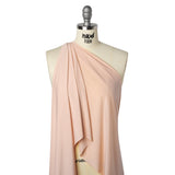 Stretch Polyester Jersey - Candlelight Peach - Famous Australian Designer Deadstock
