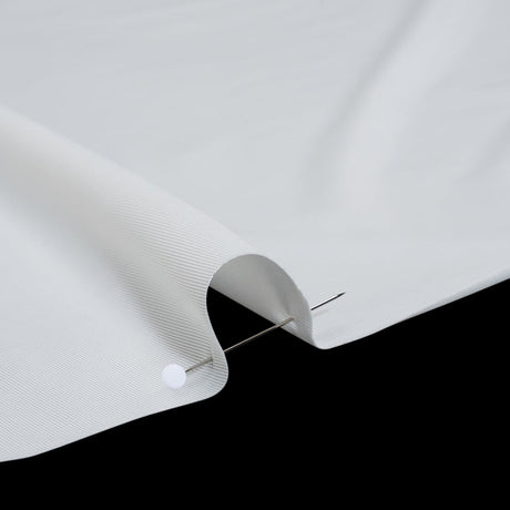 Stretch Polyester Jersey - Coconut White - Famous Australian Designer Deadstock