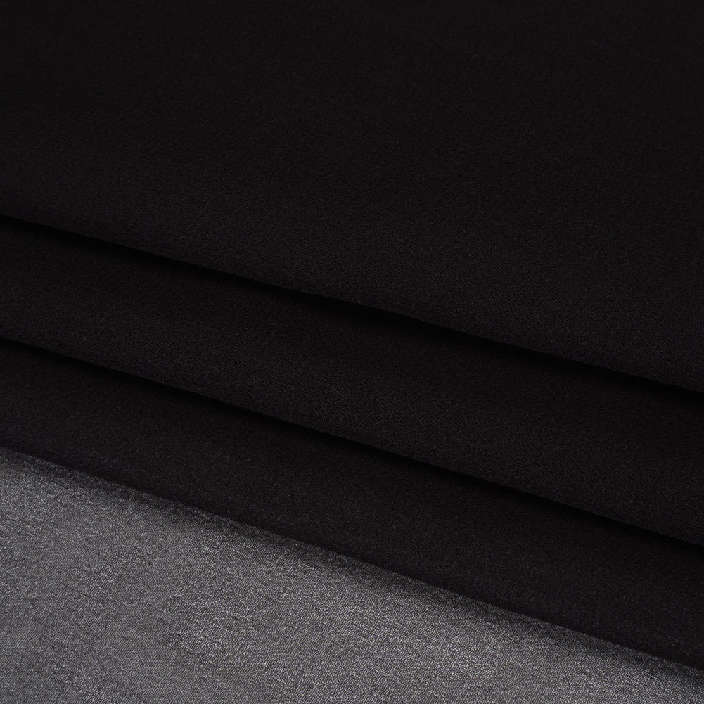 Silk Chiffon - Black - Famous Australian Designer Deadstock