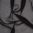 Silk Chiffon - Black - Famous Australian Designer Deadstock