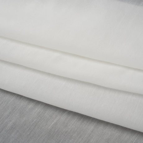 Silk and Cotton Voile - Ivory - Famous Australian Designer Deadstock