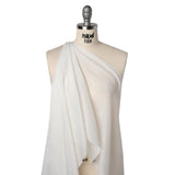 Silk and Cotton Voile - Ivory - Famous Australian Designer Deadstock