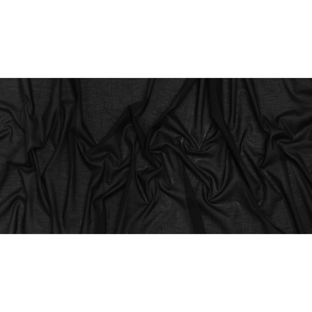 Cotton Voile Lining - Black - Famous Australian Designer Deadstock