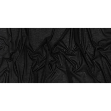 Cotton Voile Lining - Black - Famous Australian Designer Deadstock