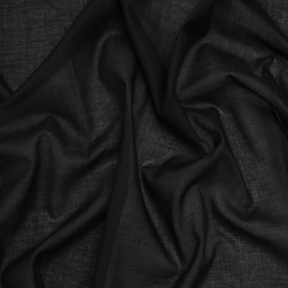 Cotton Voile Lining - Black - Famous Australian Designer Deadstock
