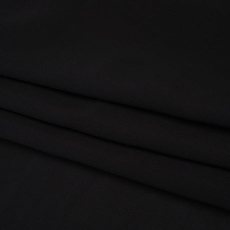 Viscose Crepe de Chine - Black - Famous Australian Designer Deadstock