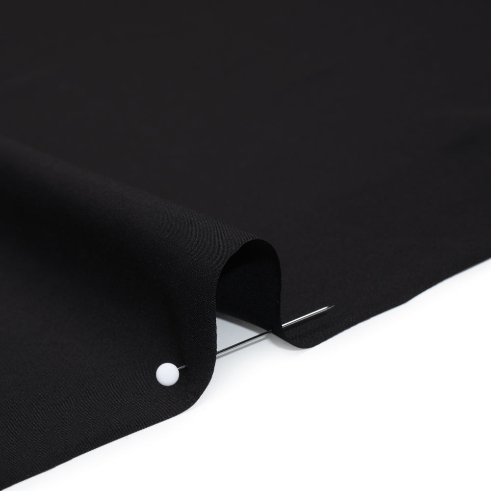 Viscose Crepe de Chine - Black - Famous Australian Designer Deadstock