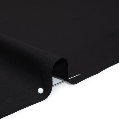 Viscose Crepe de Chine - Black - Famous Australian Designer Deadstock