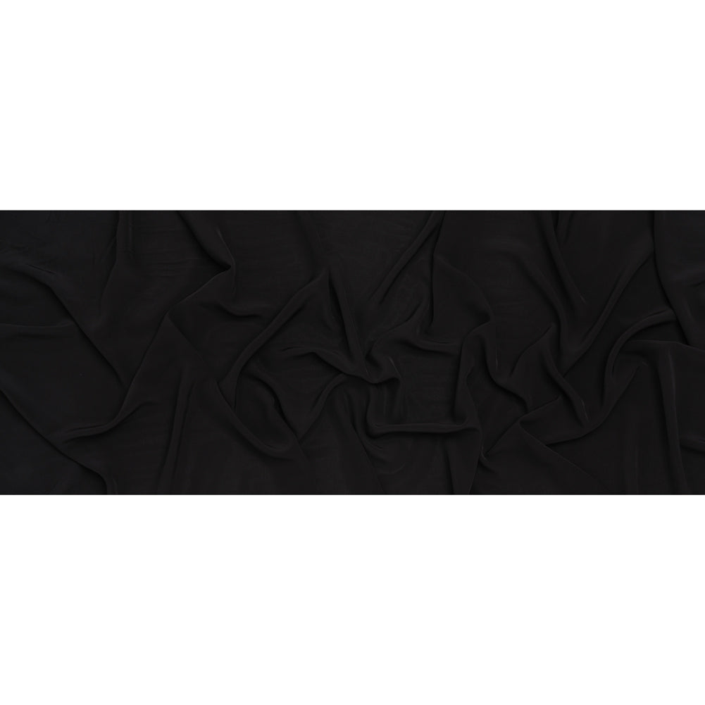 Viscose Crepe de Chine - Black - Famous Australian Designer Deadstock