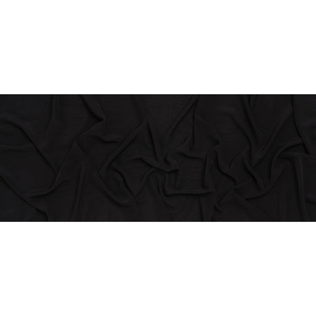 Viscose Crepe de Chine - Black - Famous Australian Designer Deadstock