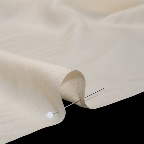 Viscose Crepe de Chine - Buff - Famous Australian Designer Deadstock