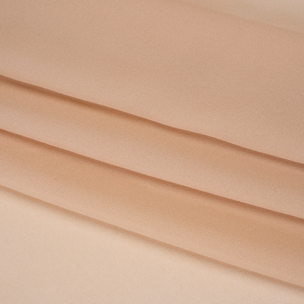 Viscose Georgette - Apricot Tan - Famous Australian Designer Deadstock