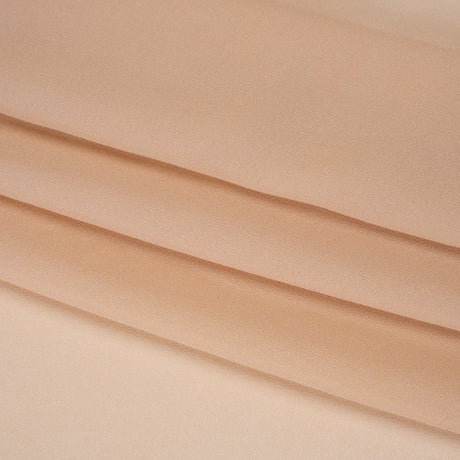 Viscose Georgette - Apricot Tan - Famous Australian Designer Deadstock