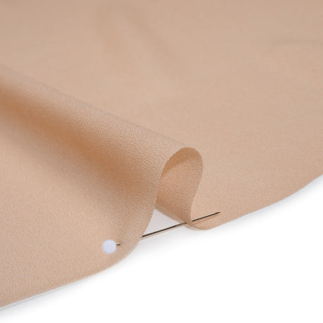 Viscose Georgette - Apricot Tan - Famous Australian Designer Deadstock