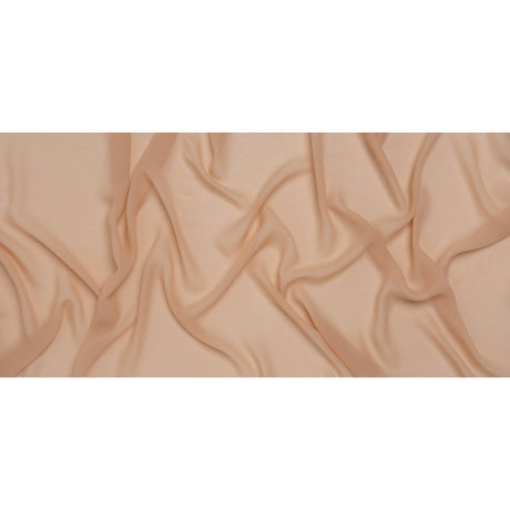 Viscose Georgette - Apricot Tan - Famous Australian Designer Deadstock