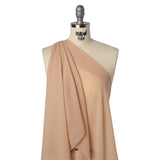 Viscose Georgette - Apricot Tan - Famous Australian Designer Deadstock