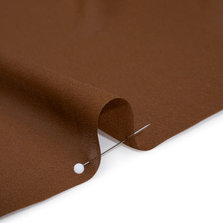 Viscose Georgette - Brown - Famous Australian Designer Deadstock