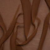 Viscose Georgette - Brown - Famous Australian Designer Deadstock