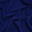 Stretch Polyester Crepe Double Knit - Mazarine Blue - Designer Deadstock