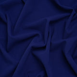 Stretch Polyester Crepe Double Knit - Mazarine Blue - Designer Deadstock