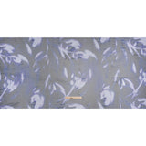 Stretch Polyester Mesh Print - Pale Purple, Ultramarine Blue and Black Abstract Tie Dye - Designer Deadstock