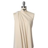 Stretch Polyester Crepe Double Knit - Horn - Designer Deadstock