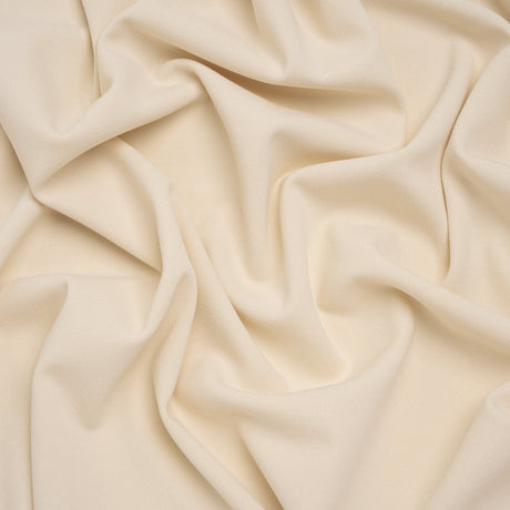 Stretch Polyester Crepe Double Knit - Horn - Designer Deadstock