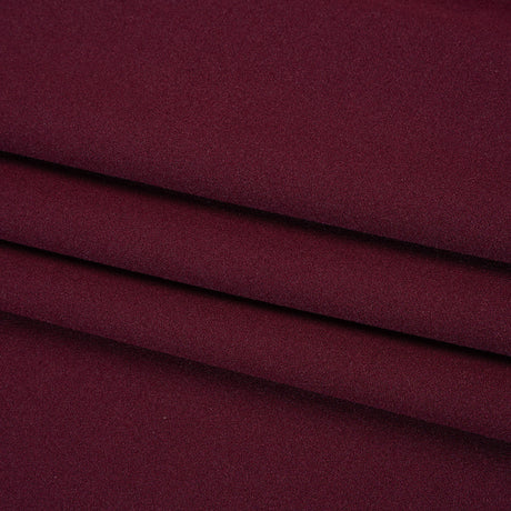 Stretch Polyester Crepe Double Knit - Jeweled Wine - Designer Deadstock