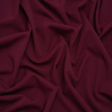 Stretch Polyester Crepe Double Knit - Jeweled Wine - Designer Deadstock