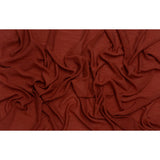 Textured Polyester and Rayon Gauzy Woven - Brick Red - Designer Deadstock