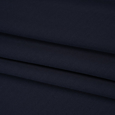 Stretch Polyester Ottoman Knit - Navy Blazer - Designer Deadstock