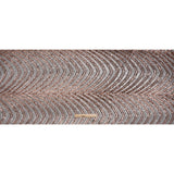 Sequined Polyester Tulle - Rose Gold Art Deco Arches on Black - Designer Deadstock
