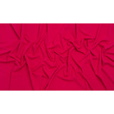 Stretch Polyester Crepe Double Knit - Hot Magenta - Designer Deadstock
