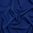 Stretch Polyester Crepe Double Knit - Electric Blue - Designer Deadstock