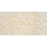 Crepe-Like Polyester Woven with Metallic Gold Pinstripes - Antique White - Designer Deadstock