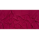Crinkled Stretch Polyester Woven - Magenta - Designer Deadstock