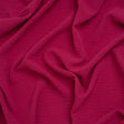 Crinkled Stretch Polyester Woven - Magenta - Designer Deadstock