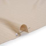 Stretch Polyester Barcode Rib Knit - Oatmeal - Designer Deadstock