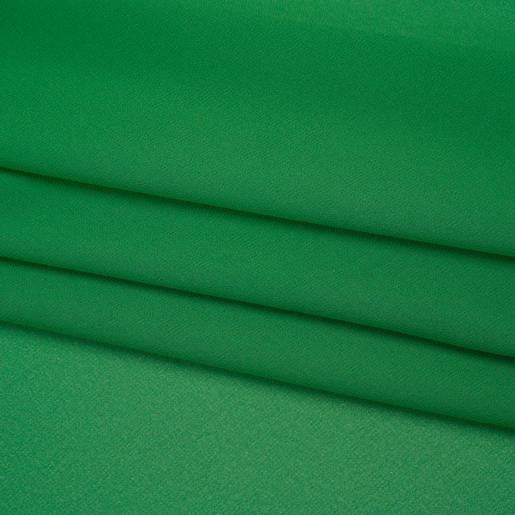 Polyester Chiffon - Grass Green - Designer Deadstock