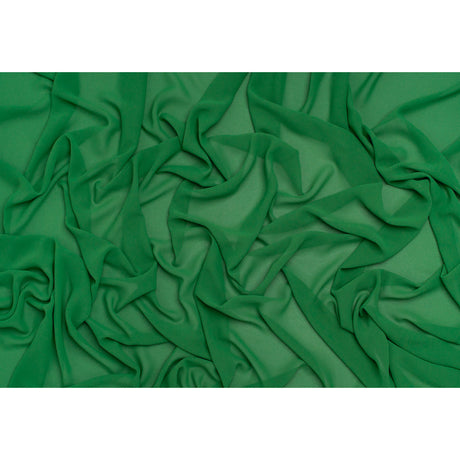 Polyester Chiffon - Grass Green - Designer Deadstock