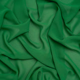 Polyester Chiffon - Grass Green - Designer Deadstock