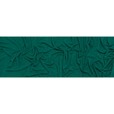 Polyester French Terry Rib Knit - Teal Green - Designer Deadstock
