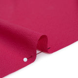 Stretch Puckered Polyester Crepe - Bubblegum Pink - Designer Deadstock