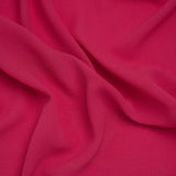 Stretch Puckered Polyester Crepe - Bubblegum Pink - Designer Deadstock