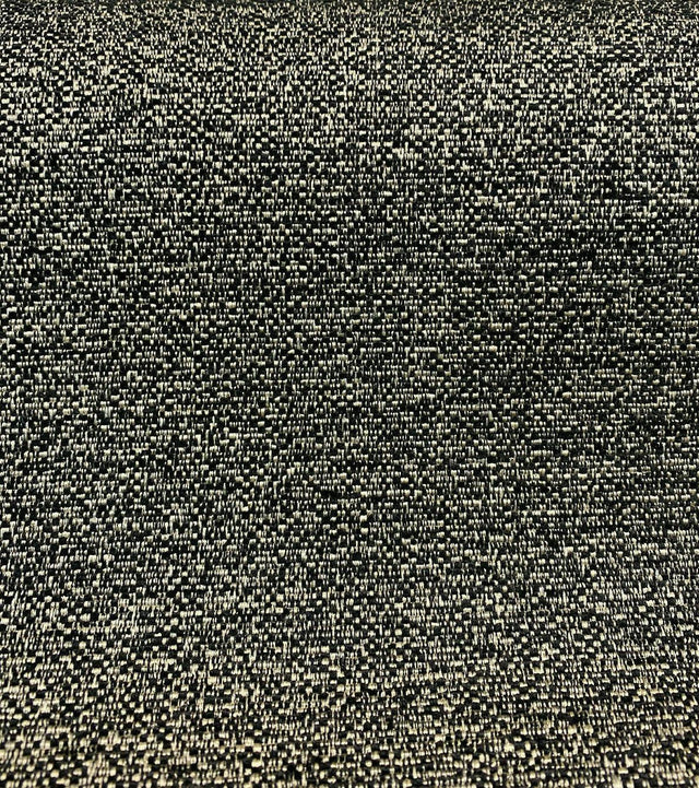 Robert Allen Jacquard Mystic Ebony Black Polyester Fabric - Ebony With Light Gold Design, 58" Width (1 Yard)