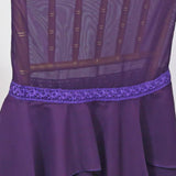 1 Piece Deep Eggplant Chiffon Chair Cover with Sash Elegant for Weddings & Events