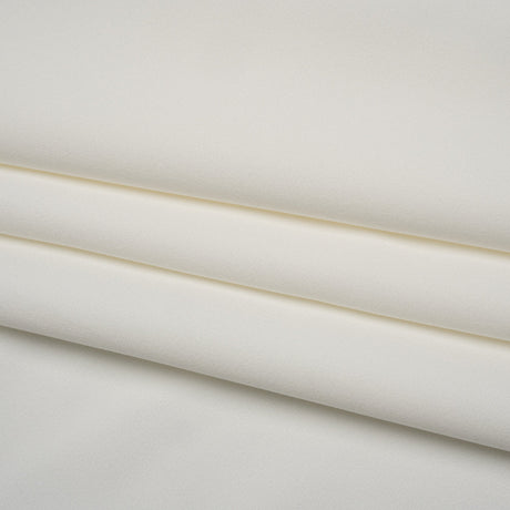 Stretch Polyester Woven - Off White - Designer Deadstock