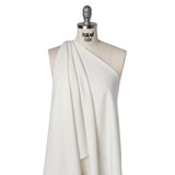 Stretch Polyester Woven - Off White - Designer Deadstock