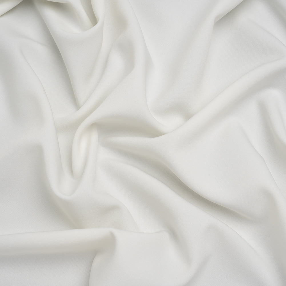Stretch Polyester Woven - Off White - Designer Deadstock