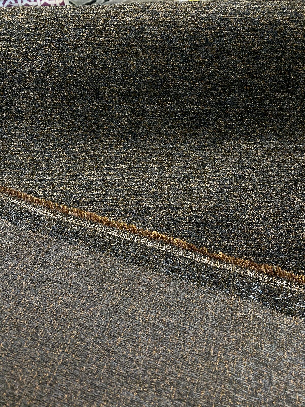 Belgian Chenille Mesmerize Gorilla Brown Upholstery Fabric - Brown Bear Black, 57" Width (1 Yard)